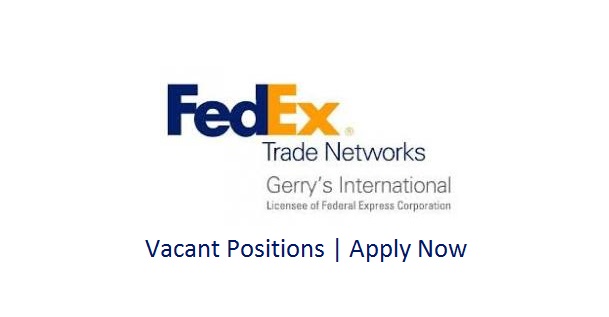 FedEx/Gerry's International Jobs August 2020