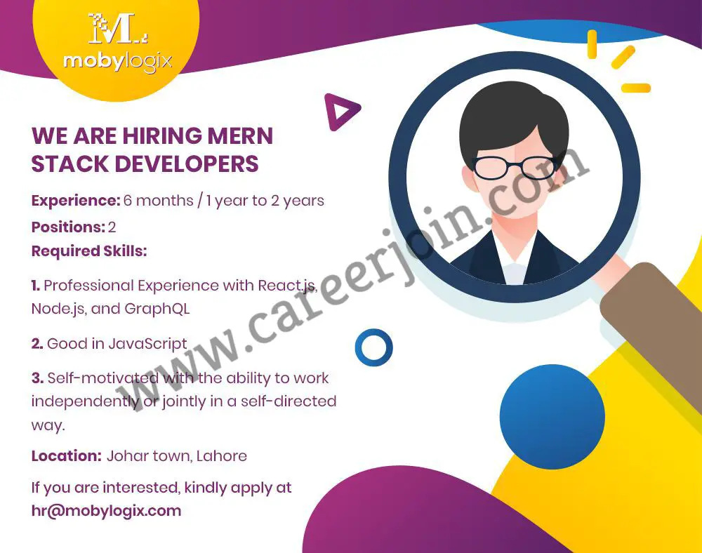 Mobylogix Jobs MERN Stack Developers Picture