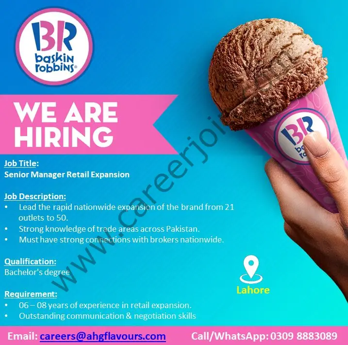 Baskin Robbins Pakistan Jobs June 2021 02