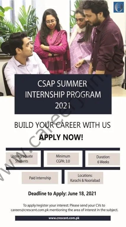 Crescent Steel and Allied Products Limited Summer Internship Program 2021