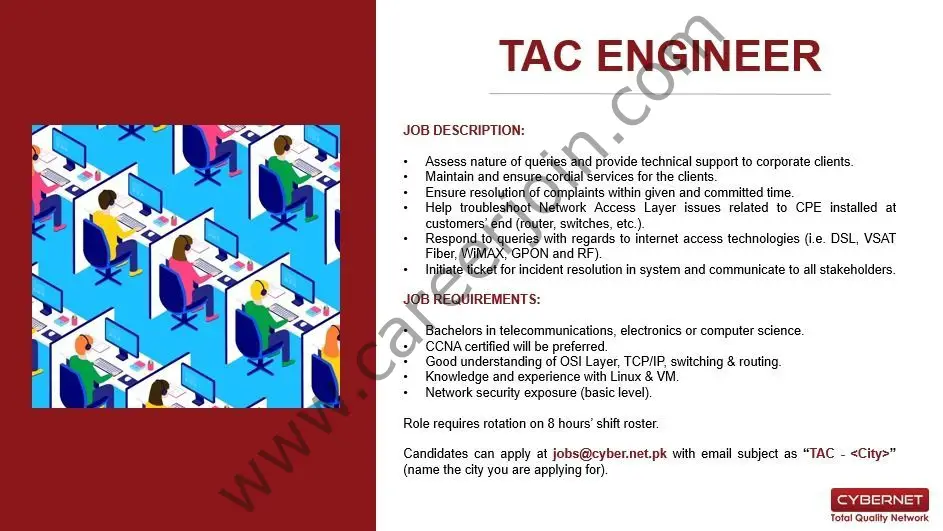 CyberNet Jobs TAC Engineer
