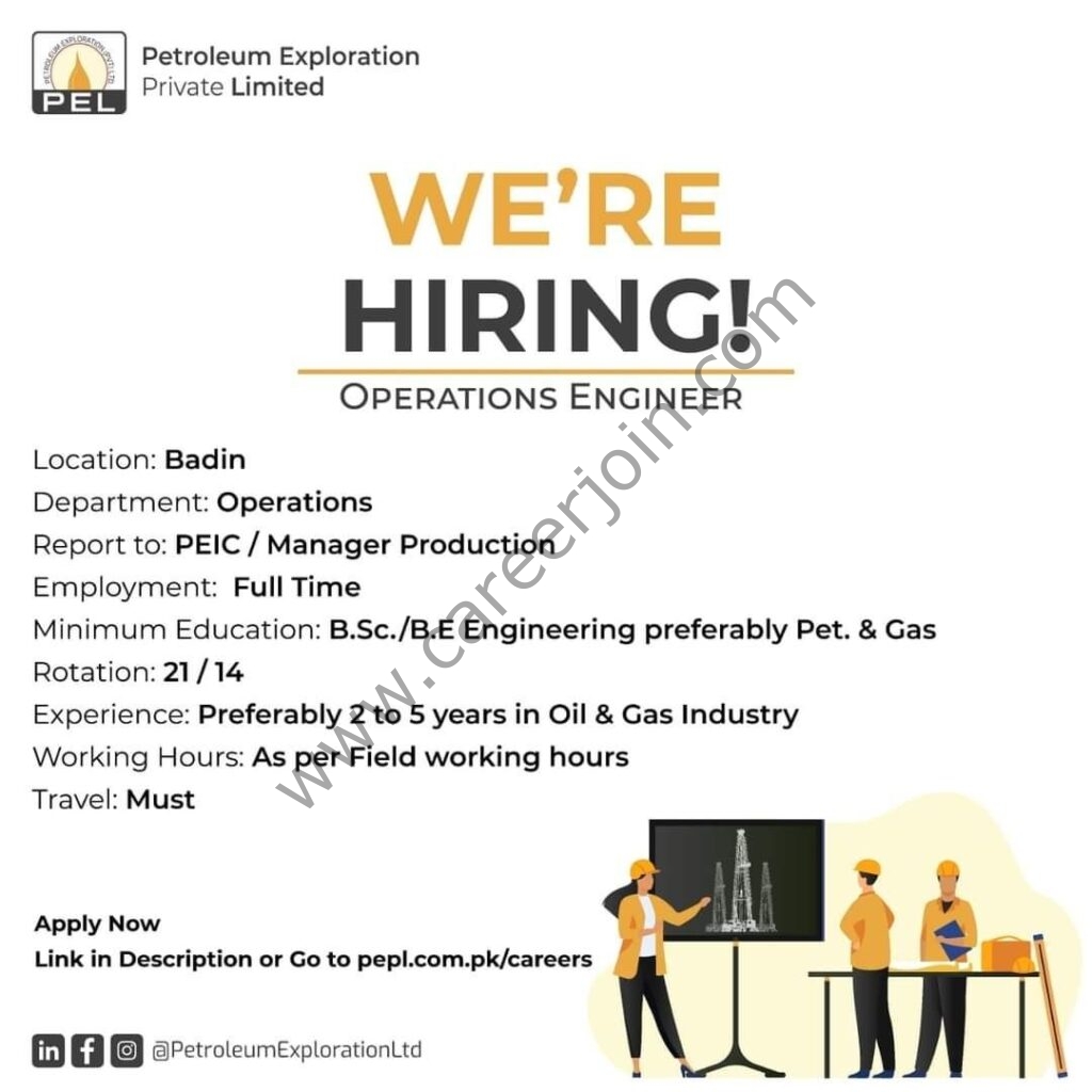 Petroleum Exploration Pvt Ltd Jobs Operations Engineer