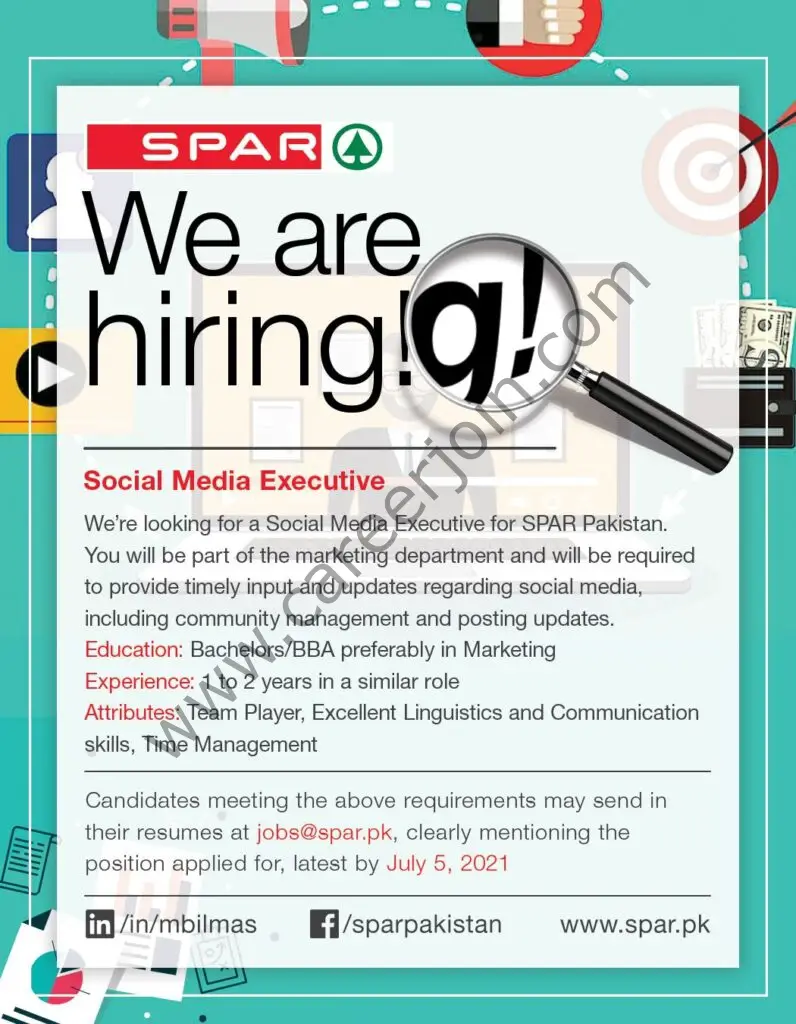 SPAR Pakistan Jobs July 2021 01