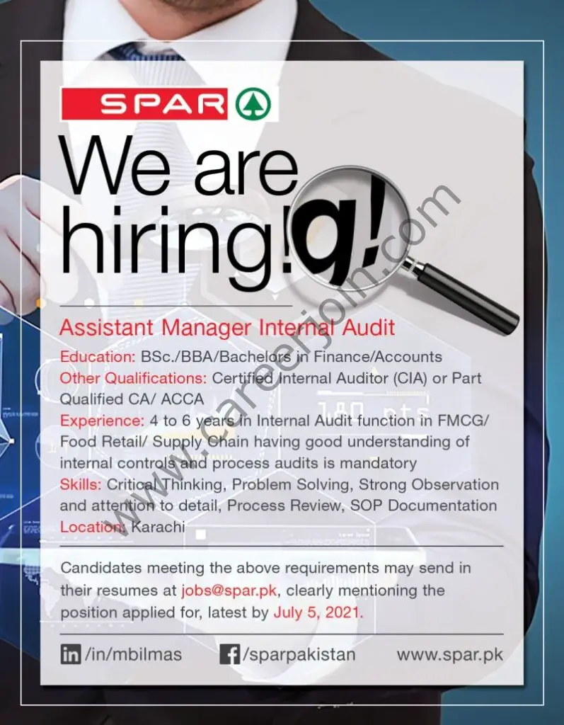SPAR Pakistan Jobs July 2021 02
