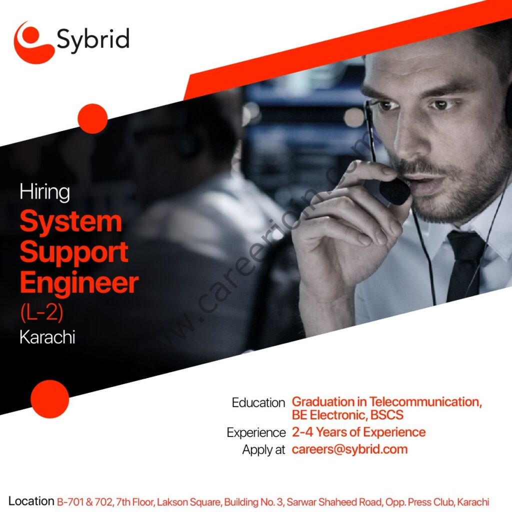 Sybrid Private Ltd Jobs System Support Engineer