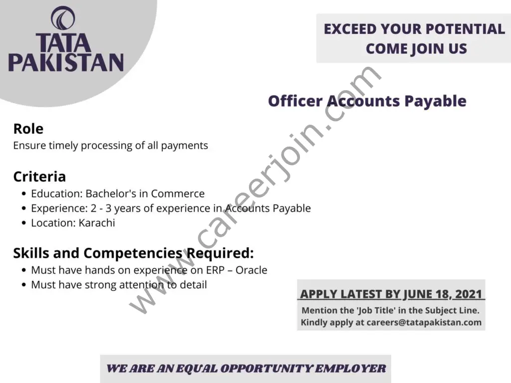 TATA Pakistan Jobs June 2021 03