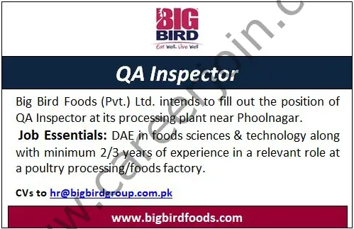 Big Bird Foods Pvt Ltd Jobs July 2021 01