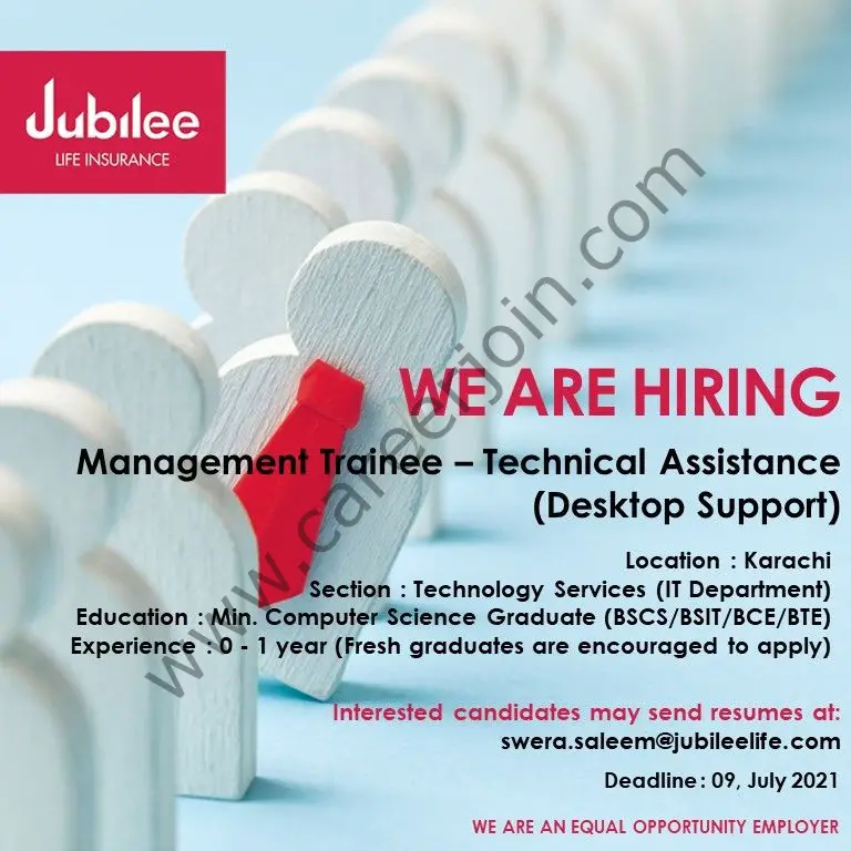 Jubilee Life Insurance Company Pvt Ltd Jobs July 2021 01
