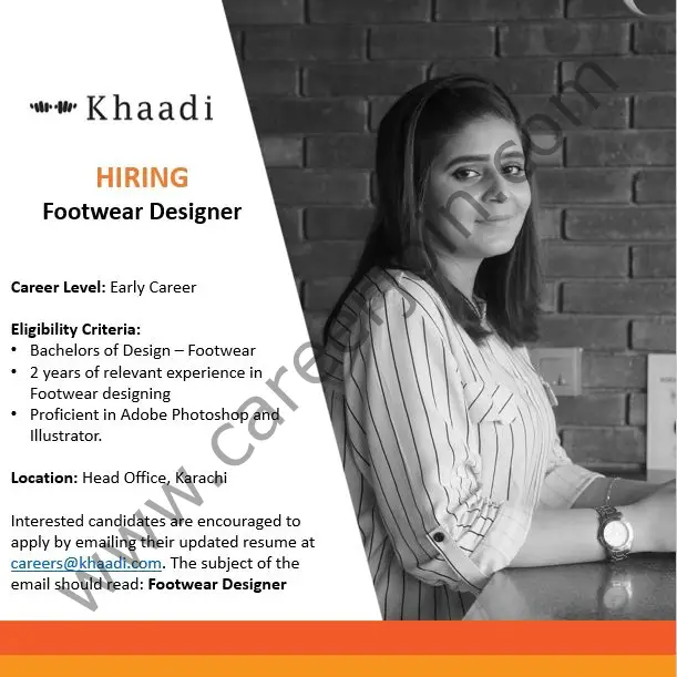 Khaadi SMC Pvt Ltd Jobs Footwear Designer 01
