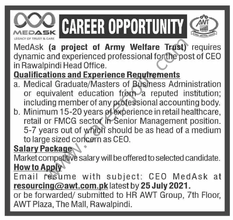 MedAsk Jobs 11 July 2021 Dawn