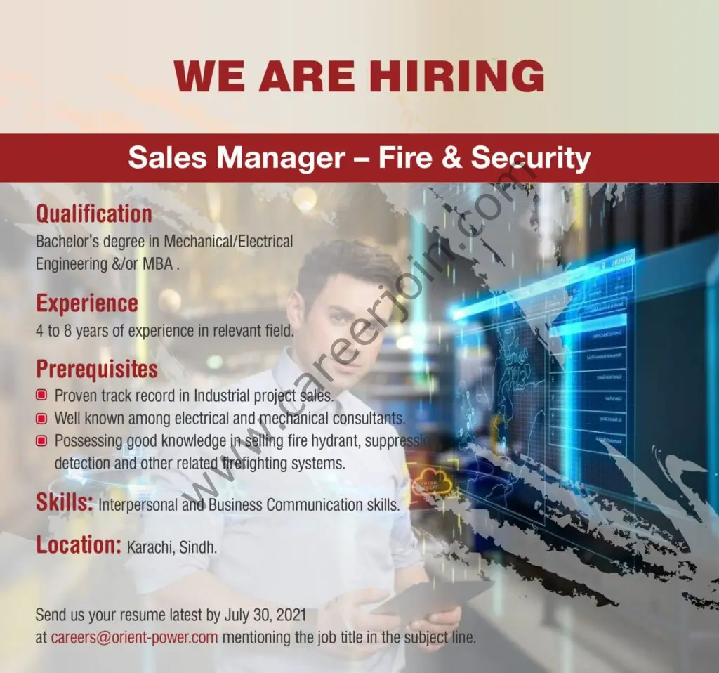 Orient Energy Systems Pvt Ltd Jobs Sales Manager