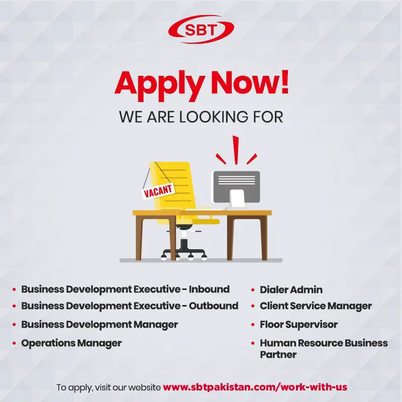 SBT Co Ltd Jobs 30 July 2021 01