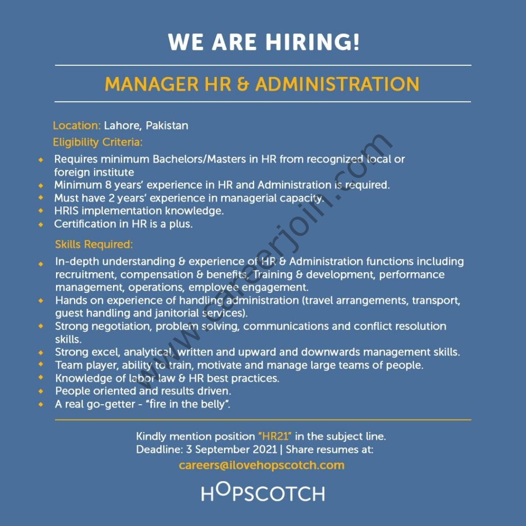 Hopscotch Jobs 10 August 2021 02