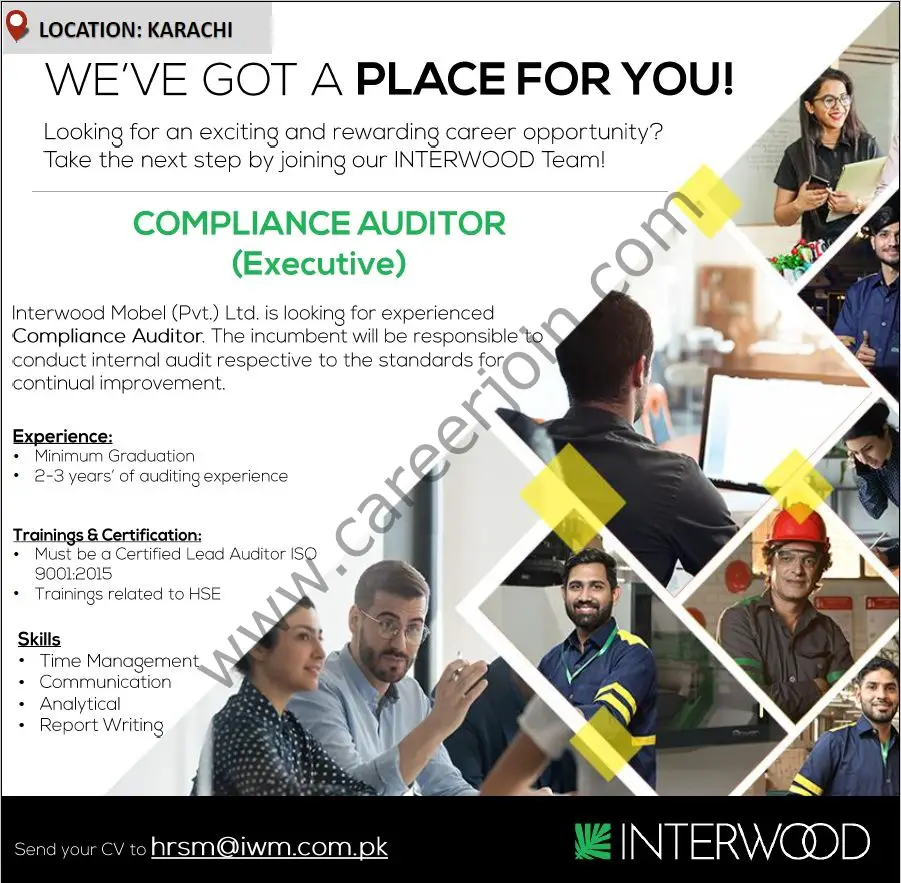 Interwood Mobel Pvt Ltd Jobs Compliance Auditor 