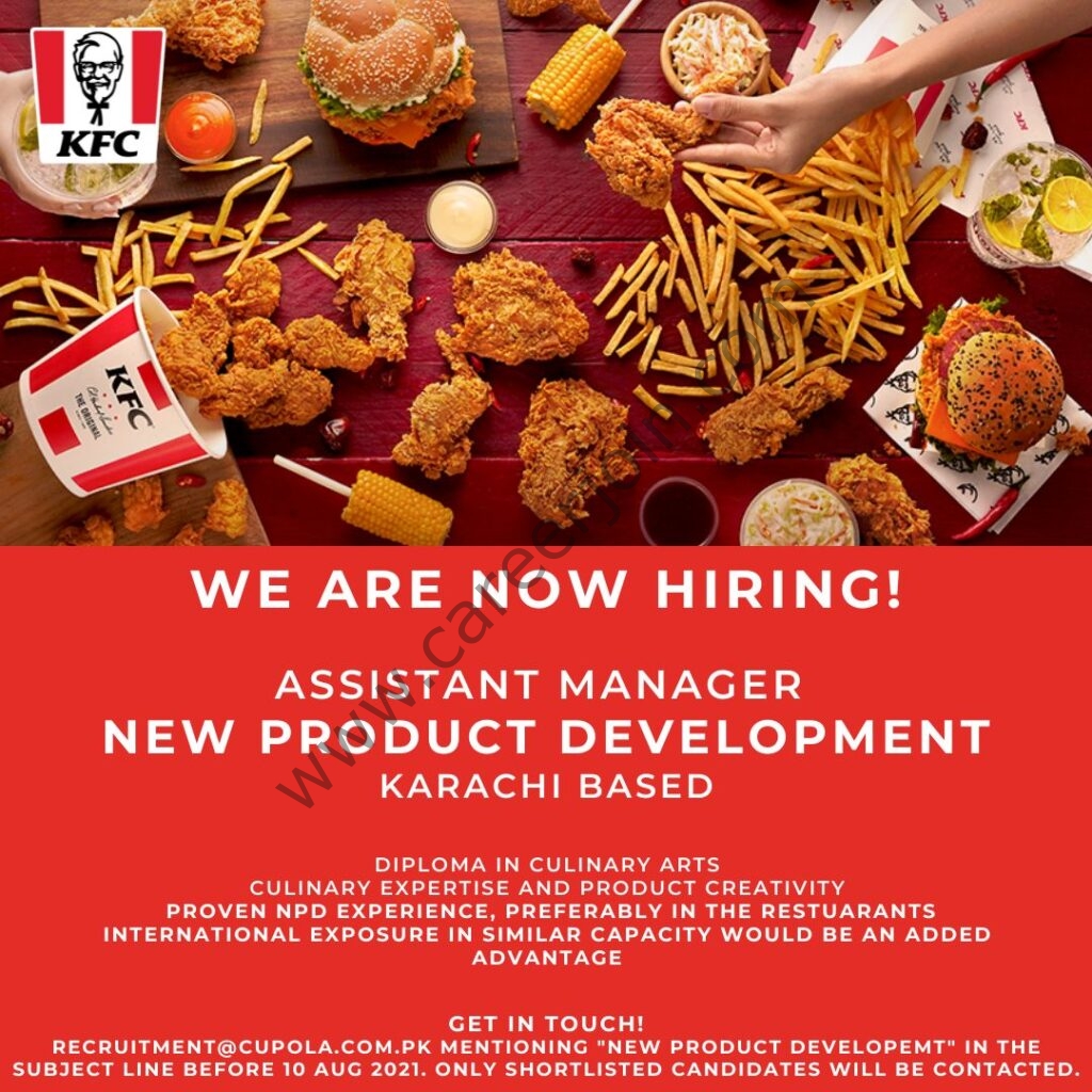 KFC Pakistan Jobs Assistant Manager 01