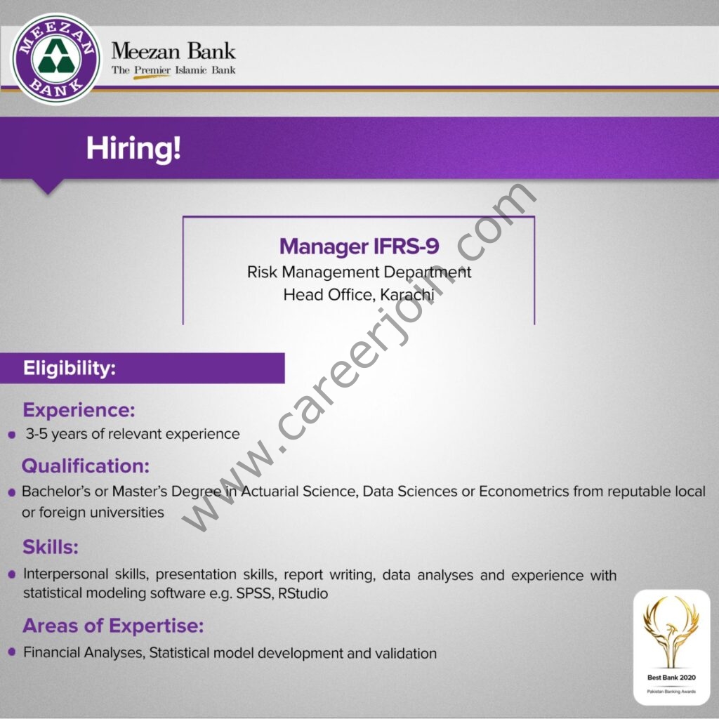 Meezan Bank Limited Jobs August 2021 01