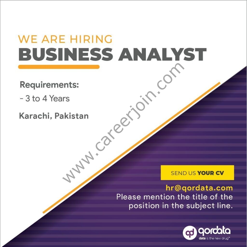 Qordata Pakistan Jobs August 2021 02