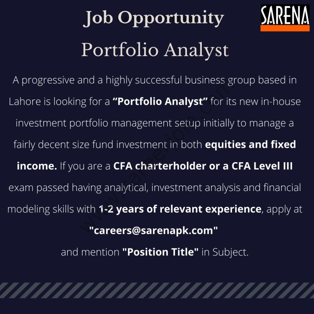 Sarena Industries Jobs 11 August 2021