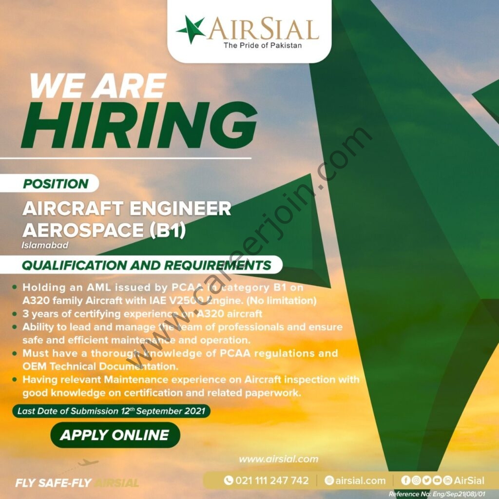 AirSial Limited Jobs Aircraft Engineer 01