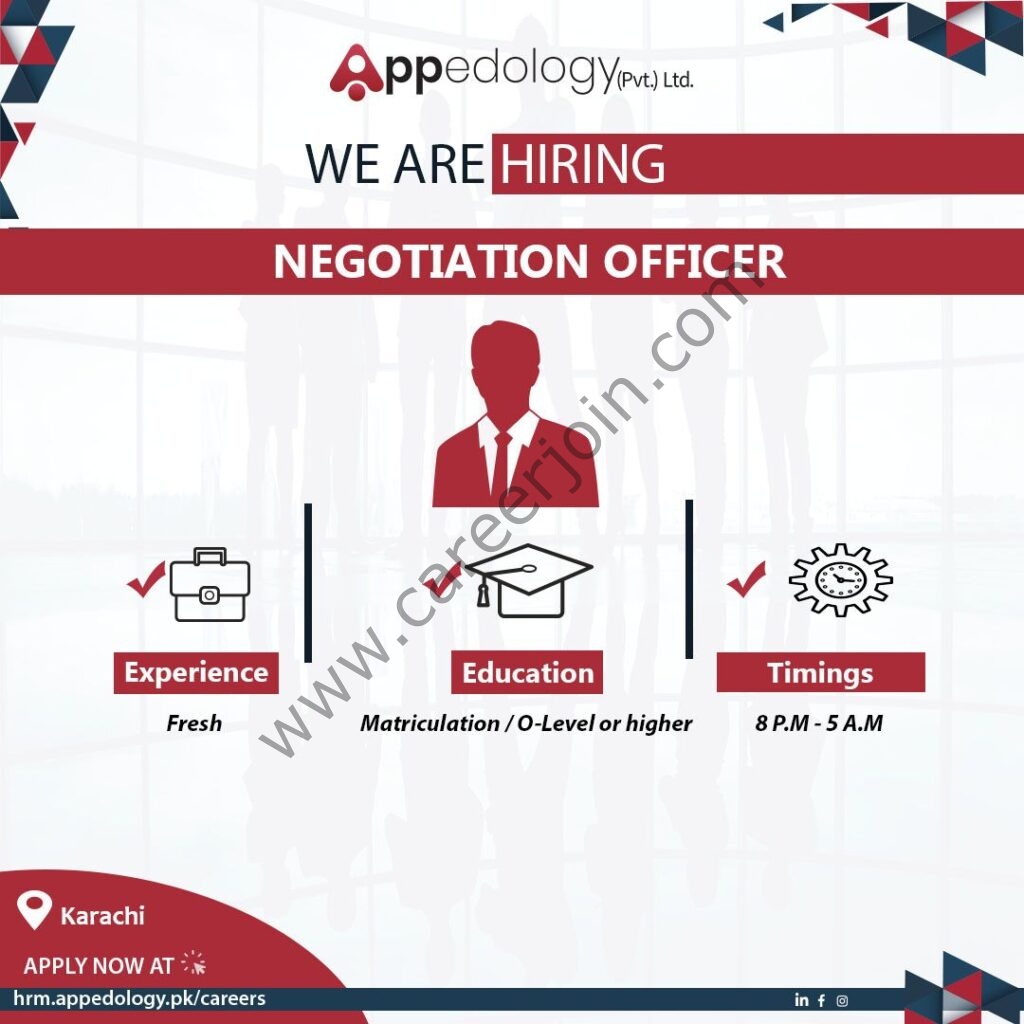 Appedology Pvt Ltd Jobs Negotiation Officers 01