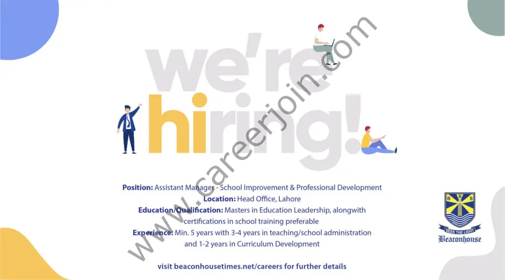 Beaconhouse Group Jobs Assistant Manager School Improvement & Professional Development 01