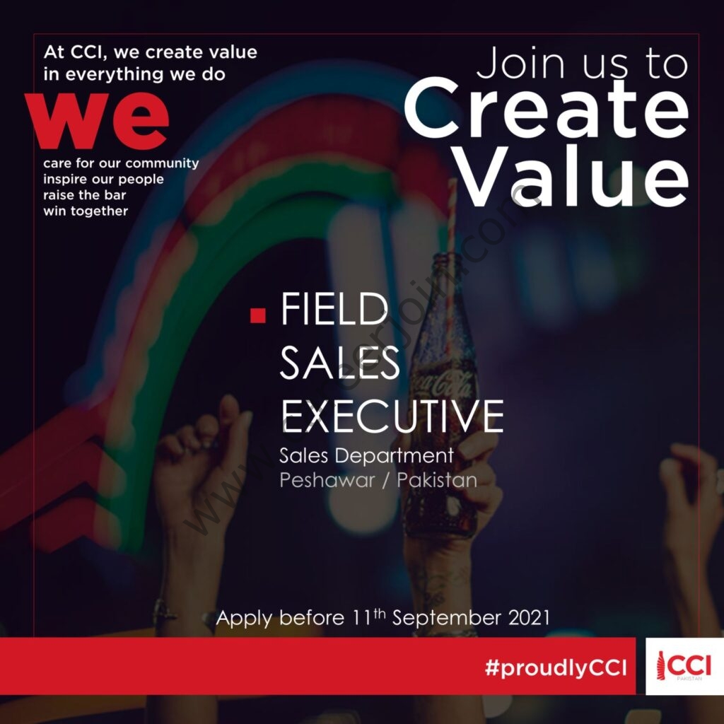 CocaCola Icecek Pakistan CCI Jobs Field Sales Executive 01