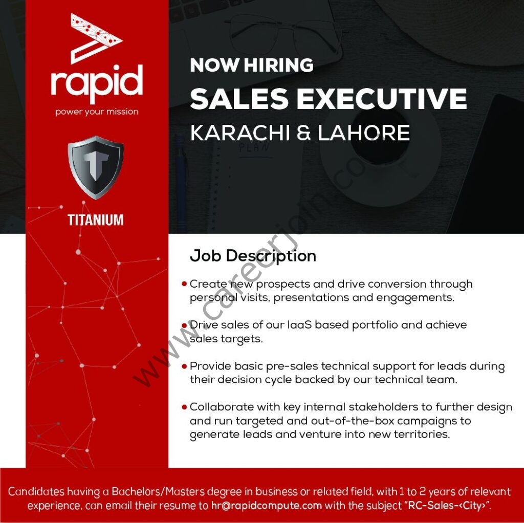 Rapid Compute Jobs Sales Executive 01