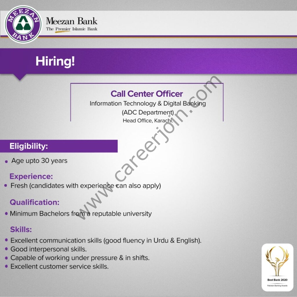 Meezan Bank Limited Jobs September 2021 02