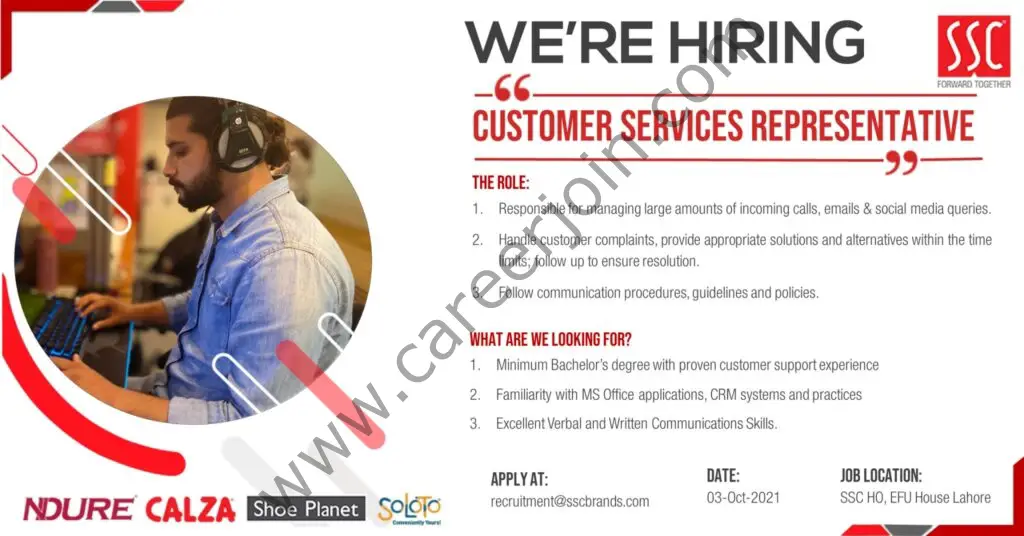 Sales Services Corporation Pvt Ltd SSC Jobs October 2021 02