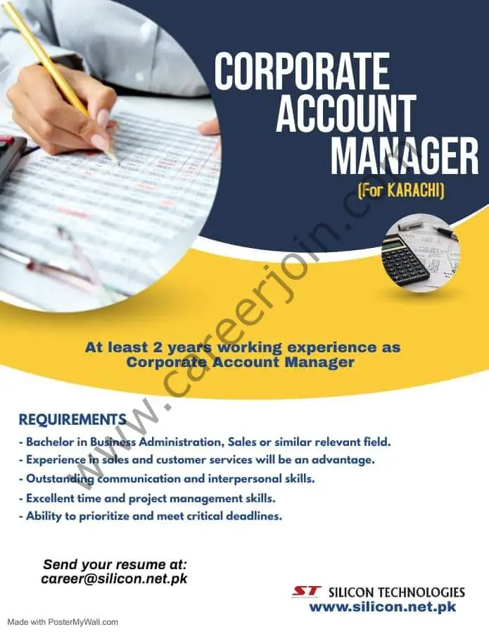 Silicon Technologies Jobs Corporate Accounts Manager 01