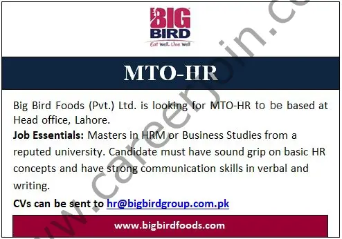 BigBird Group Jobs MTO HR