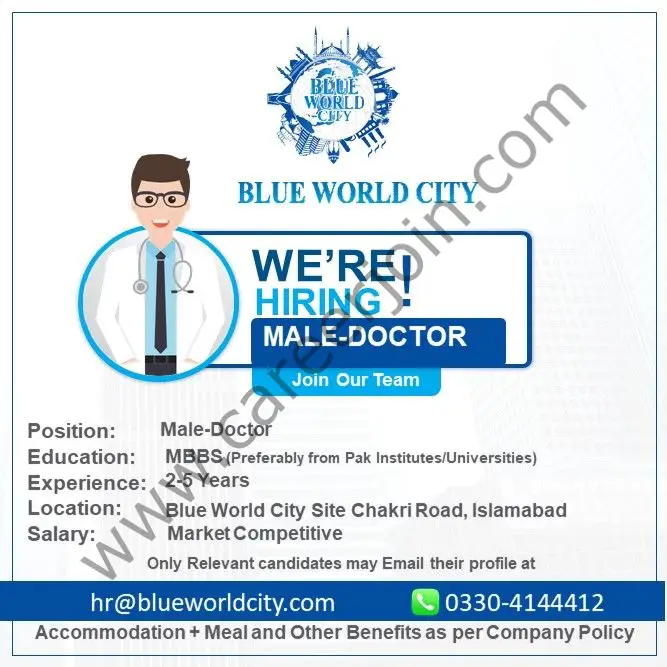 Blue World City Jobs Male Doctor 01