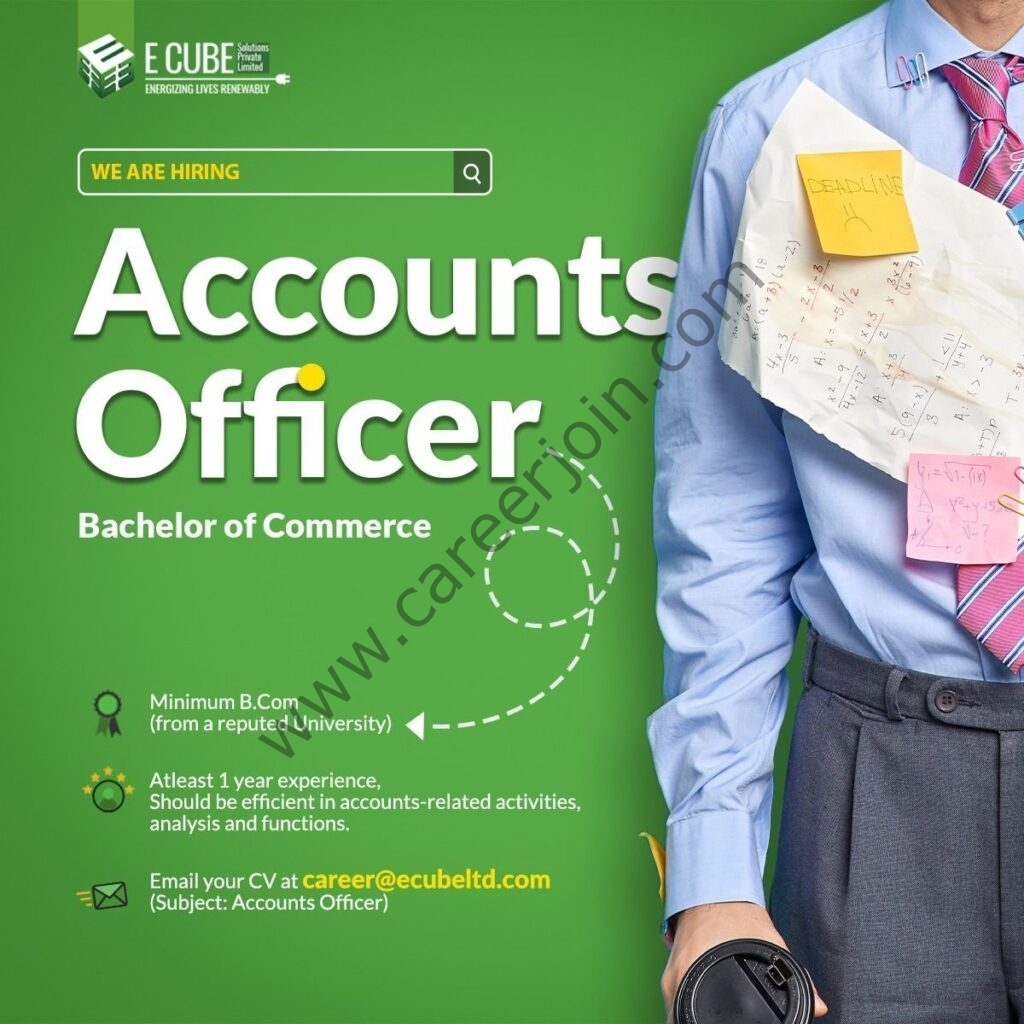 E-Cube Solutions Pvt Ltd Jobs Accounts Officer 01