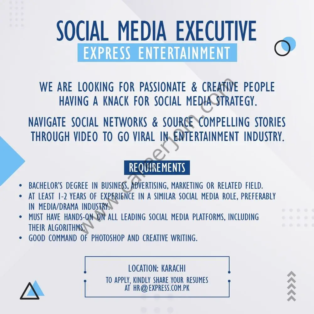Express Entertainment Jobs 16 October 2021 01