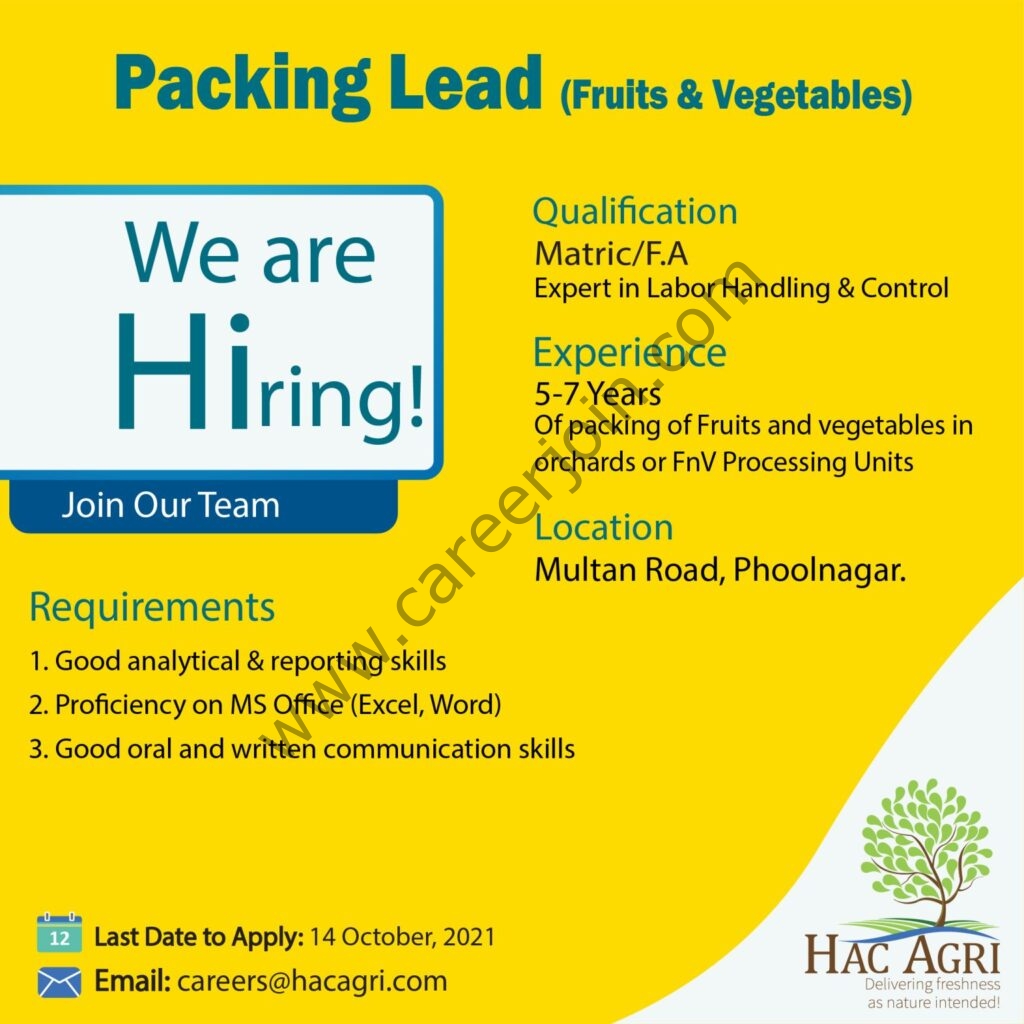 HAC Agri Jobs Packing Lead 01