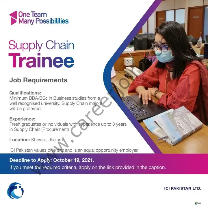 ICI Pakistan Limited Jobs Supply Chain Trainee 01
