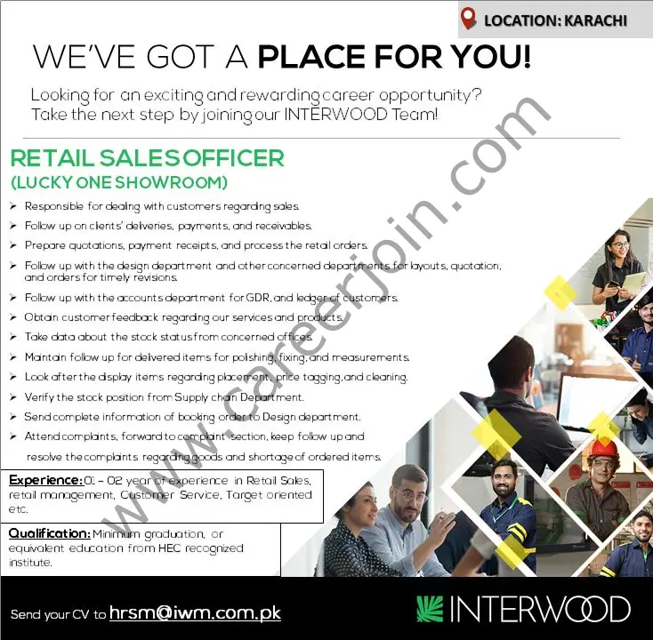 Interwood Mobel Pvt Ltd Jobs Sales Officer 01