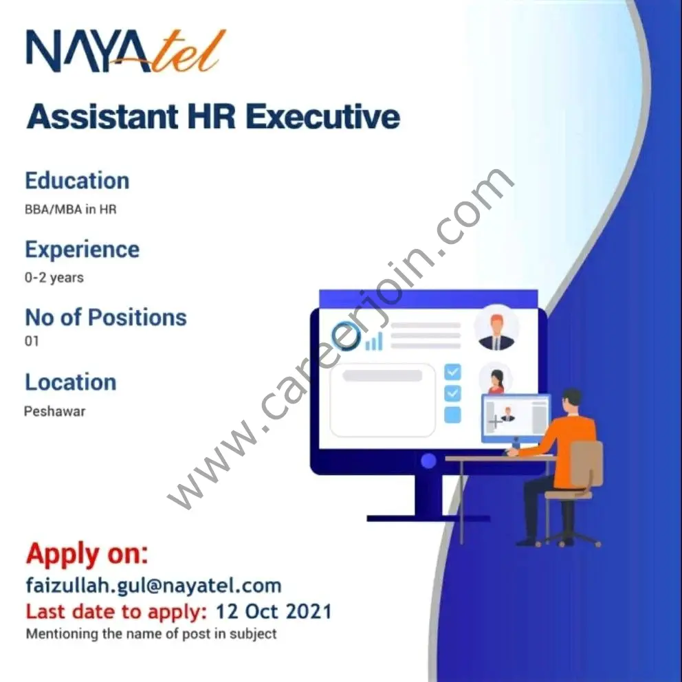 Nayatel Pakistan Jobs Assistant HR Executive 01