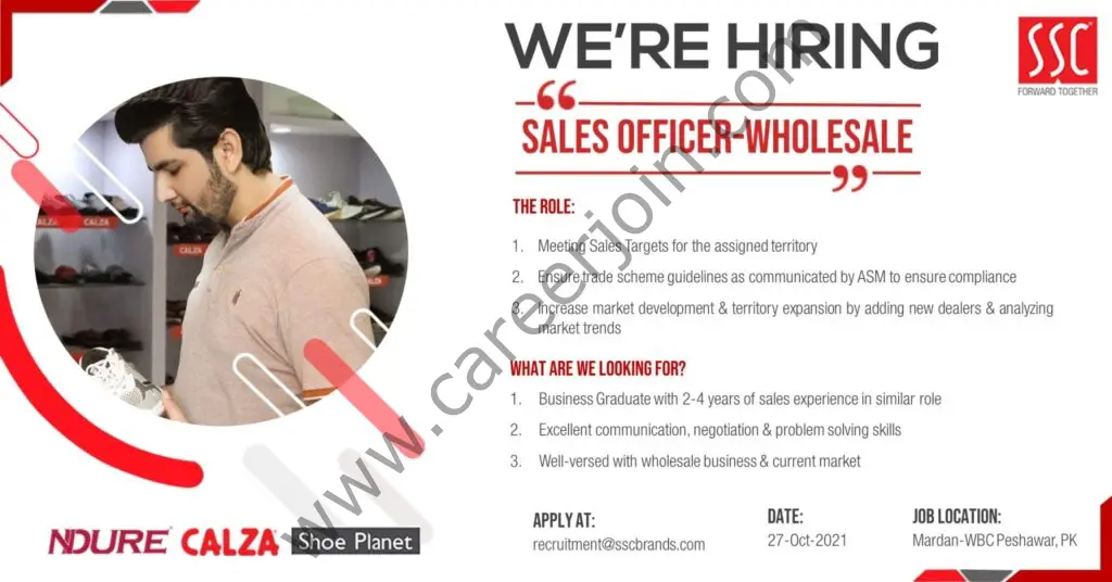 Service Sales Corporation Pvt Ltd SSC Jobs Sales Officer Wholesale 01