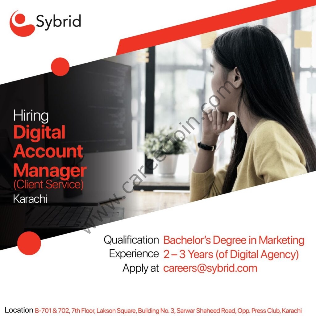 Sybrid Pvt Ltd Jobs Digital Account Manager 01