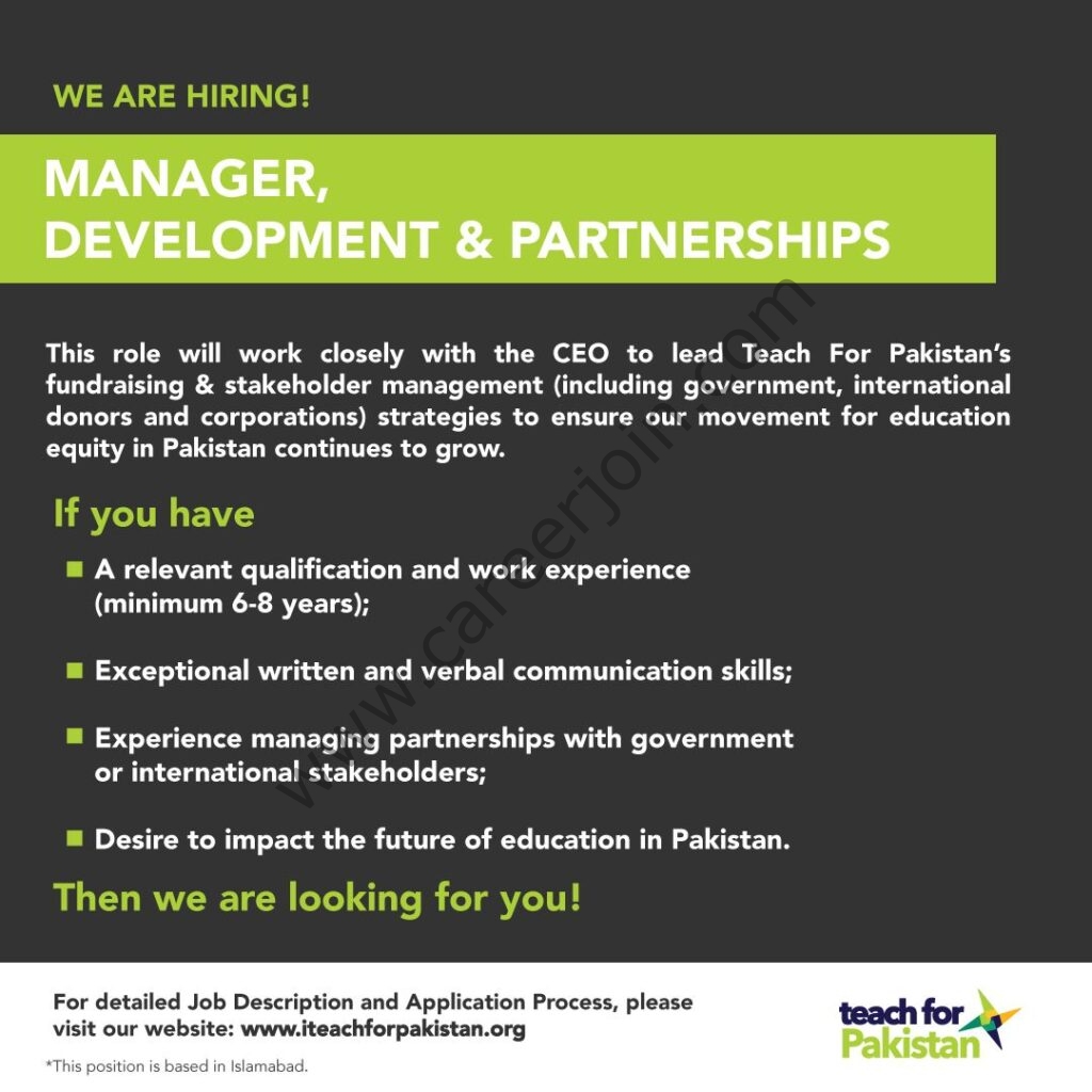 Teach for Pakistan Jobs October 2021 03