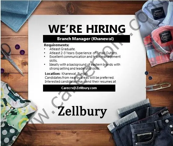 Zellbury Pakistan Jobs October 2021 01