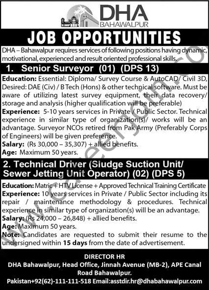 Defence Housing Authority DHA Jobs November 2021 01