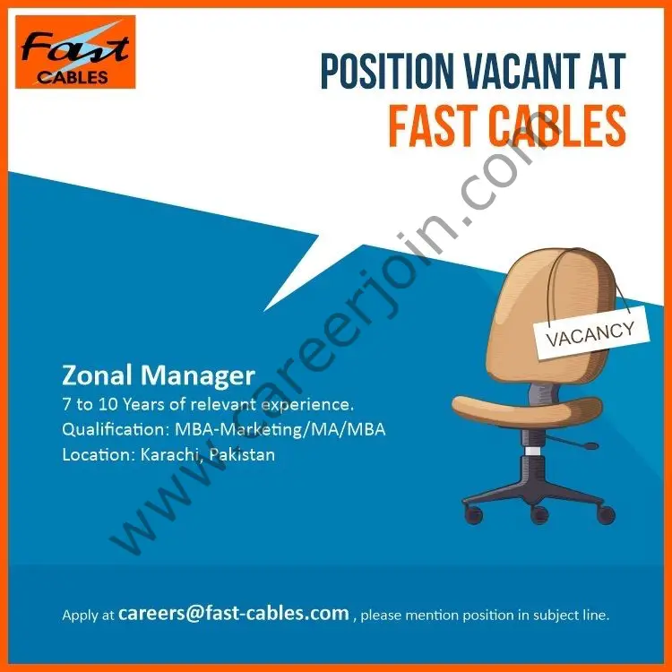Fast Cables Jobs Zonal Manager 01