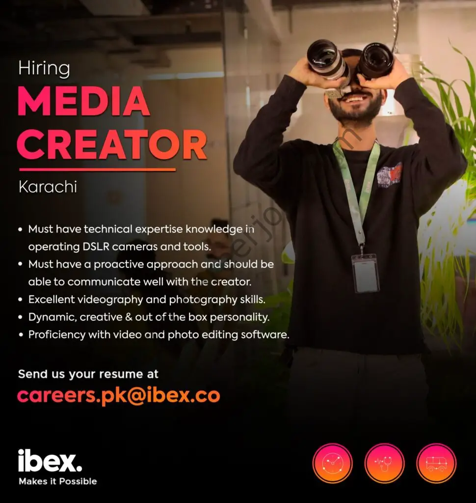Ibex Pakistan Jobs Media Creator 01