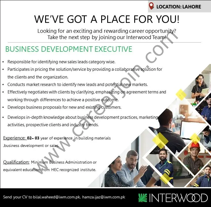 Interwood Mobel Pvt Ltd Jobs Business Development Executive 01