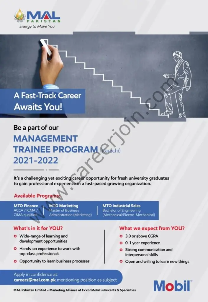 MAL Pakistan Limited Management Trainee Program 2021-2022