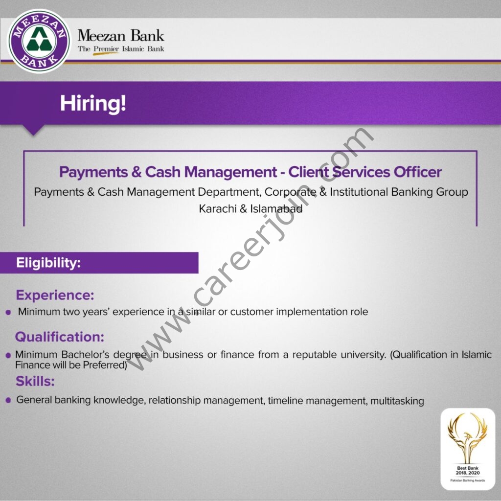 Meezan Bank Limited Jobs November 2021 02