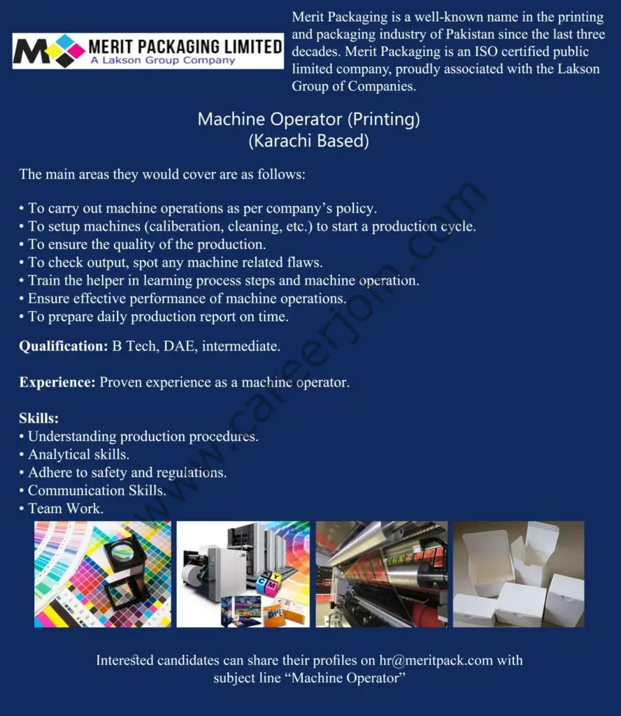 Merit Packaging Ltd Jobs 26 November 2021 01