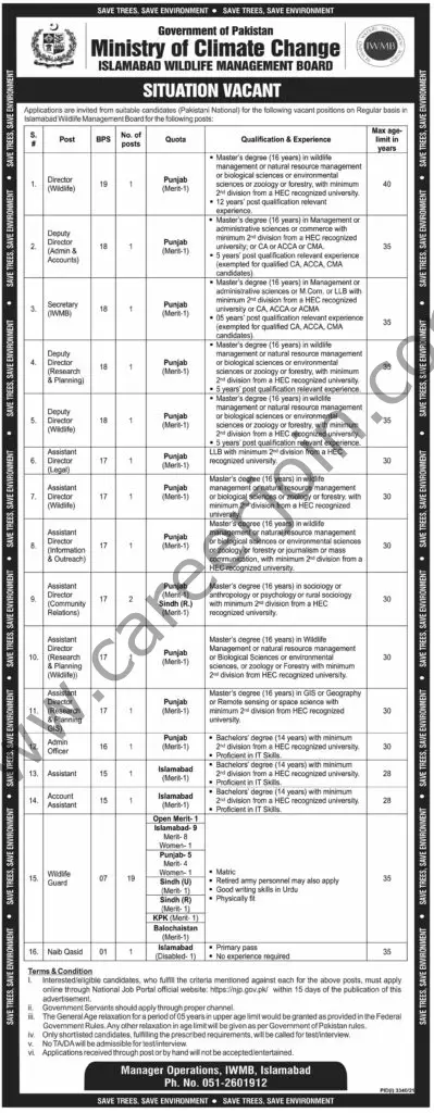 Ministry Of Climate Change Jobs 21 November 2021 Dawn 01